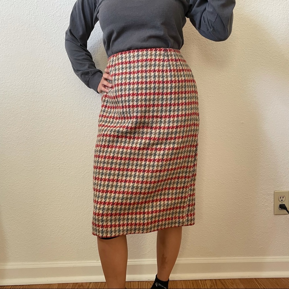 Vtg Alice of California Plaid Skirt 50s/60s